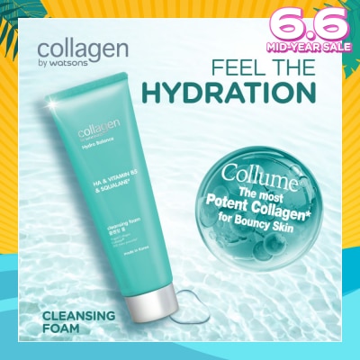 COLLAGEN BY WATSONS Hydro Balance HA & Vitamin B5 & Squalane Cleansing Foam 125ml