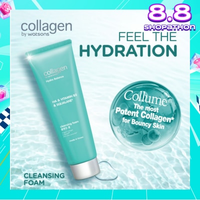 COLLAGEN BY WATSONS Hydro Balance HA & Vitamin B5 & Squalane Cleansing Foam 125ml