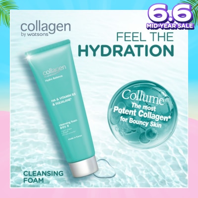 COLLAGEN BY WATSONS Hydro Balance HA & Vitamin B5 & Squalane Cleansing Foam 125ml