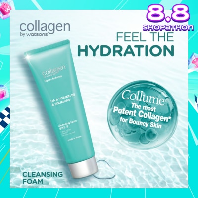 COLLAGEN BY WATSONS Hydro Balance HA & Vitamin B5 & Squalane Cleansing Foam 125ml