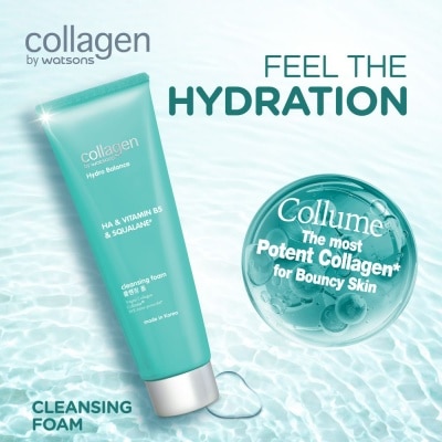 COLLAGEN BY WATSONS Hydro Balance HA & Vitamin B5 & Squalane Cleansing Foam 125ml