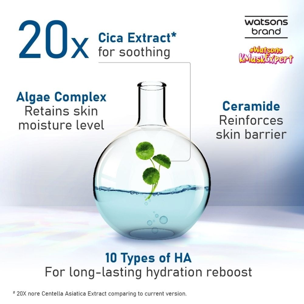 Deep Hydra Essence Sheet Mask 23ml (With 10 Types Of Hyaluronic Acid, Algae Complex & Ceramide) 1s