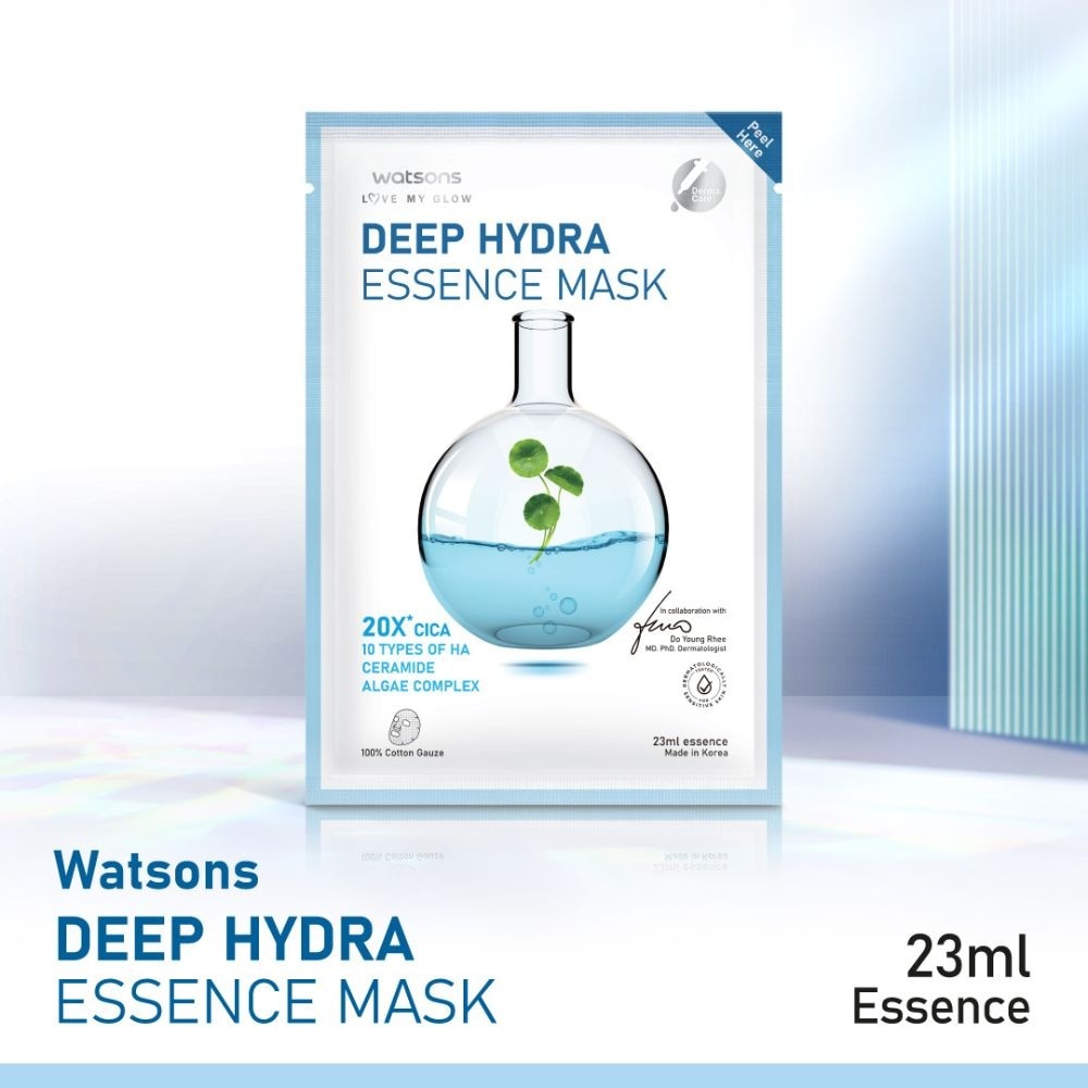 Deep Hydra Essence Sheet Mask 23ml (With 10 Types Of Hyaluronic Acid, Algae Complex & Ceramide) 1s