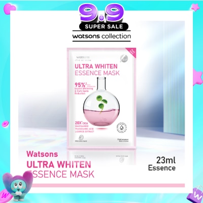 WATSONS - Ultra Whiten Essence Sheet Mask 23ml (With 3% Niacinamide, Tranexamic Acid & Licorice Extract) 1s image
