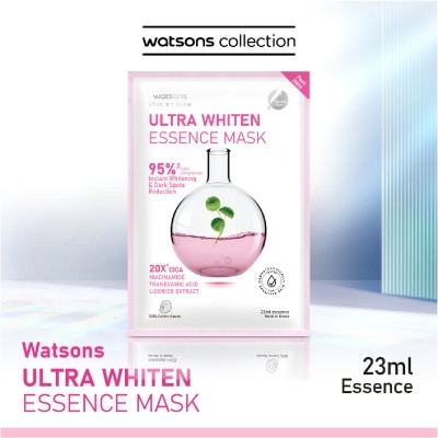 WATSONS - Ultra Whiten Essence Sheet Mask 23ml (With 3% Niacinamide, Tranexamic Acid & Licorice Extract) 1s image