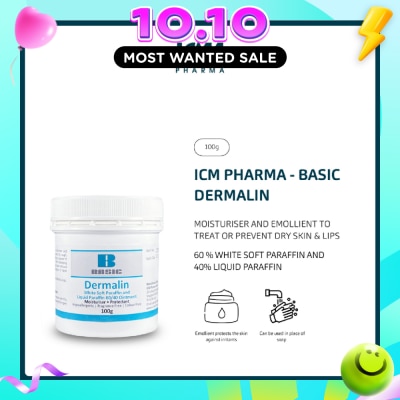 ICM PHARMA Basic Dermalin Moisturiser & Emollient Ointment 100g image