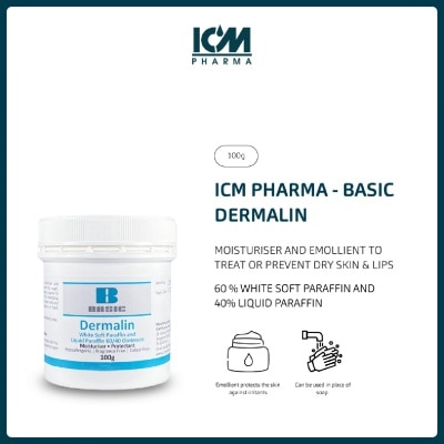 ICM PHARMA - Basic Dermalin Moisturiser & Emollient Ointment 100g