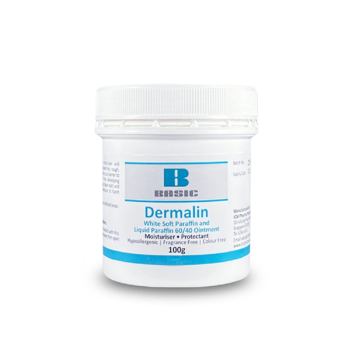 Basic Dermalin Moisturiser & Emollient Ointment 100g