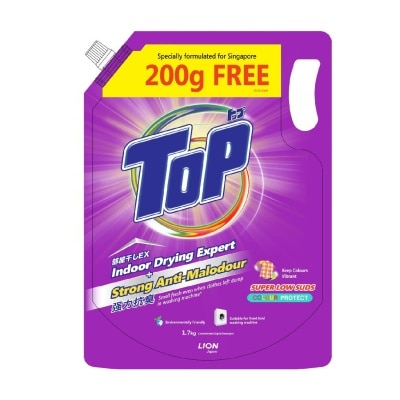 TOP Concentrated Liquid Detergent Super Low Suds Colour Protect Refill 1.5kg + 200g