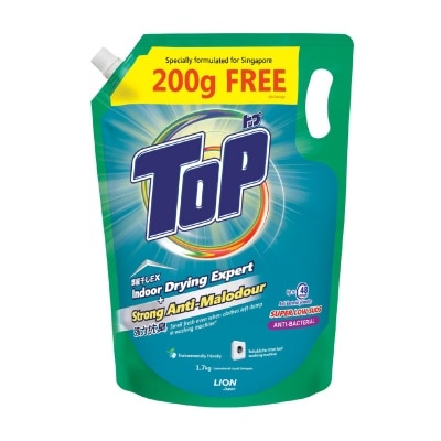 TOP - Concentrated Liquid Detergent Super Low Suds Anti-Bacterial Refill 1.5kg + 200g
