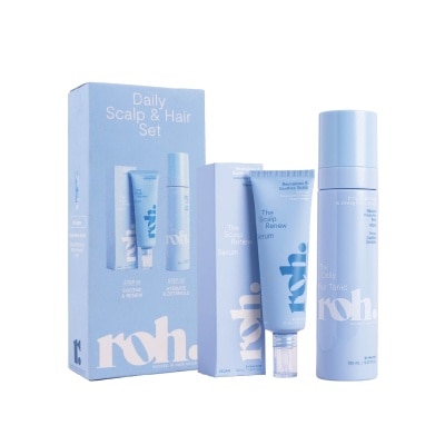 ROH Daily Scalp and Hair Set consists of The Scalp Renew Serum 50ml + The Daily Hair Tonic 150ml image