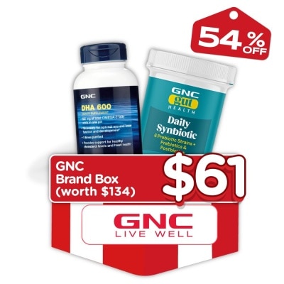 GNC - Health Daily Synbiotic 10B CFU with DHA 600 850 mg Bundle Set 1s