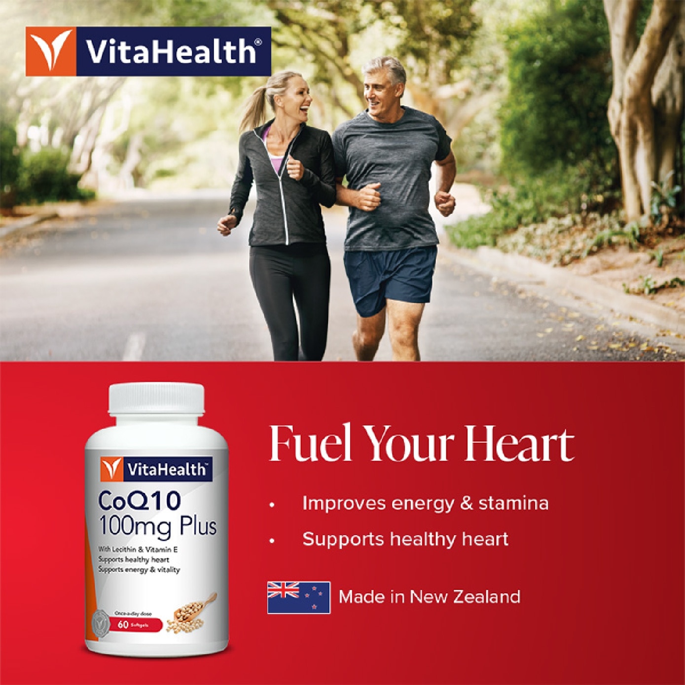 CoQ10 100mg Plus Softgel for Healthy Heart, Energy & Vitality 60s image