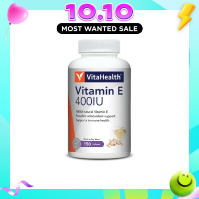 VITAHEALTH Vitamin E 400IU Softgel 150s image