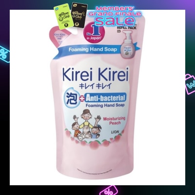 KIREI KIREI Anti-Bacterial Foaming Hand Soap Moisturizing Peach 200ml (Expiry: Mar`2026)