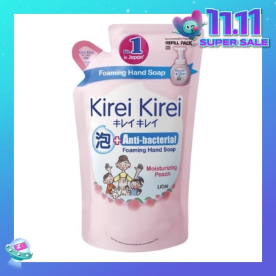 KIREI KIREI Anti-Bacterial Foaming Hand Soap Moisturizing Peach 200ml (Expiry: Mar`2026)