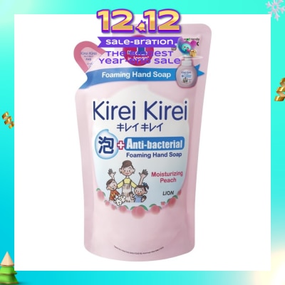 KIREI KIREI Anti-Bacterial Foaming Hand Soap Moisturizing Peach 200ml (Expiry: Mar`2026)