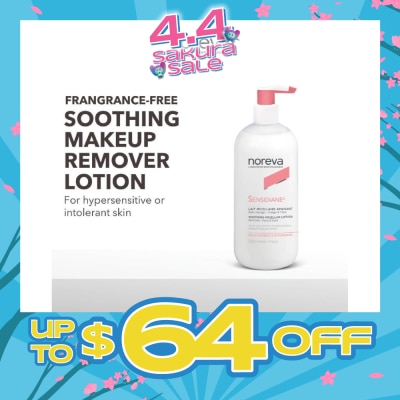 NOREVA - Sensidiane Soothing Micellar Lotion For Face & Eyes (Fragrance Free & For Hypersensitive Skin) 500ml (Expiry: Oct`2026)