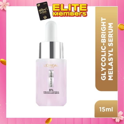 L'OREAL PARIS SKINCARE Glycolic-Bright Melasyl Anti-Dark Spot Brightening Serum (To Reduces Sun, Age & Post-Acne Spots) 15ml
