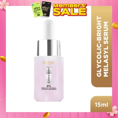 L'OREAL PARIS SKINCARE Glycolic-Bright Melasyl Anti-Dark Spot Brightening Serum (To Reduces Sun, Age & Post-Acne Spots) 15ml