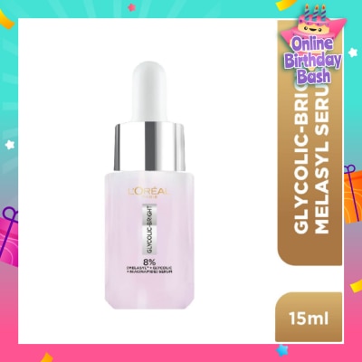 L'OREAL PARIS SKINCARE Glycolic-Bright Melasyl Anti-Dark Spot Brightening Serum (To Reduces Sun, Age & Post-Acne Spots) 15ml