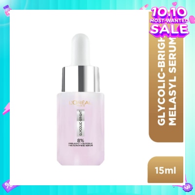 L'OREAL PARIS SKINCARE Glycolic-Bright Melasyl Anti-Dark Spot Brightening Serum (To Reduces Sun, Age & Post-Acne Spots) 15ml