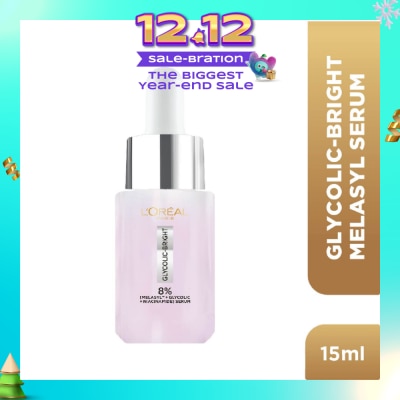 L'OREAL PARIS SKINCARE Glycolic-Bright Melasyl Anti-Dark Spot Brightening Serum (To Reduces Sun, Age & Post-Acne Spots) 15ml