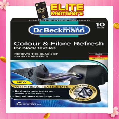 DR. BECKMANN Colour & Fibre Refresh For Black Textiles (Renews The Black Of Faded Garments) 10s