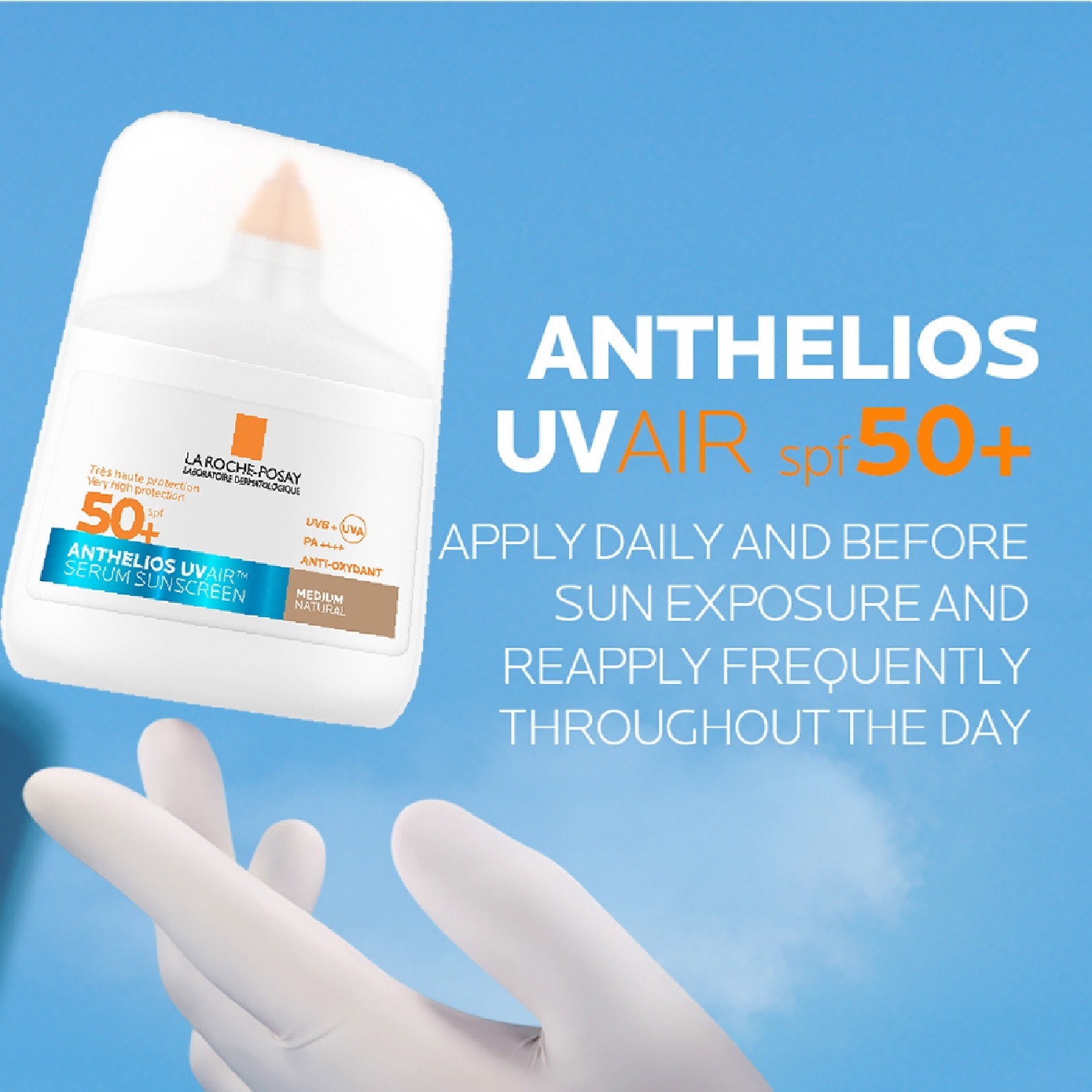 Anthelios UV Air Serum Sunscreen Tinted Medium SPF50+ 50ml image