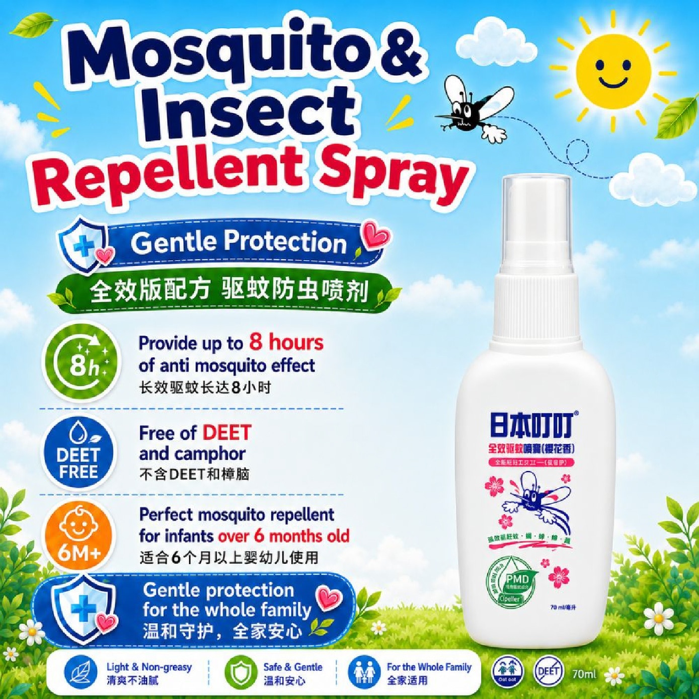 Mosquito & Insect Repellent Spray 70ml image