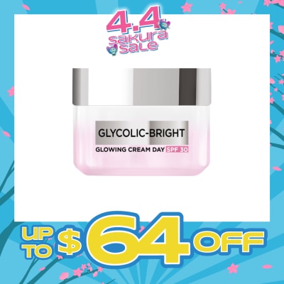 L'OREAL PARIS SKINCARE - Glycolic-Bright Glowing Cream Day SPF 30 15ml