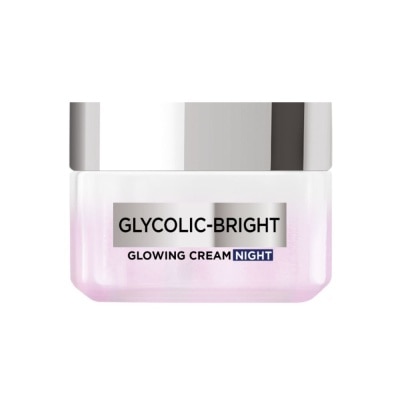 L'OREAL PARIS SKINCARE Glycolic-Bright Glowing Cream Night (To Reduce Dullness & Boosts Glow Overnight) 15ml