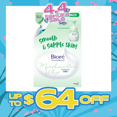 BIORE - Marshmallow Whip Acne Care Facial Wash Refill 130ml