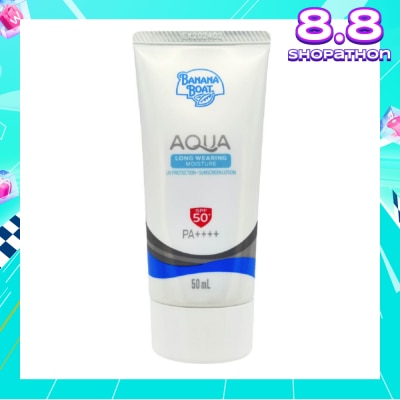 BANANA BOAT Simply Protect Aqua Long Wearing Moisture UV Protection Sunscreen Lotion SPF50+ PA++++ 50ml