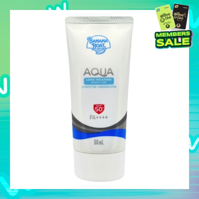 BANANA BOAT Simply Protect Aqua Long Wearing Moisture UV Protection Sunscreen Lotion SPF50+ PA++++ 50ml