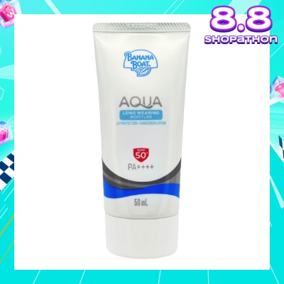 BANANA BOAT Simply Protect Aqua Long Wearing Moisture UV Protection Sunscreen Lotion SPF50+ PA++++ 50ml