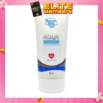 BANANA BOAT Simply Protect Aqua Long Wearing Moisture UV Protection Sunscreen Lotion SPF50+ PA++++ 50ml