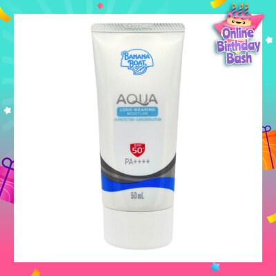 BANANA BOAT Simply Protect Aqua Long Wearing Moisture UV Protection Sunscreen Lotion SPF50+ PA++++ 50ml