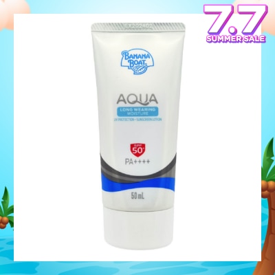 BANANA BOAT Simply Protect Aqua Long Wearing Moisture UV Protection Sunscreen Lotion SPF50+ PA++++ 50ml
