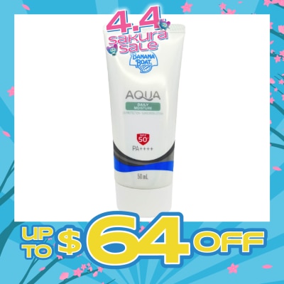 BANANA BOAT - Simply Protect Aqua Daily Moisture UV Protection Sunscreen Lotion SPF50+ PA++++ 50ml (Expiry: Oct`2026)