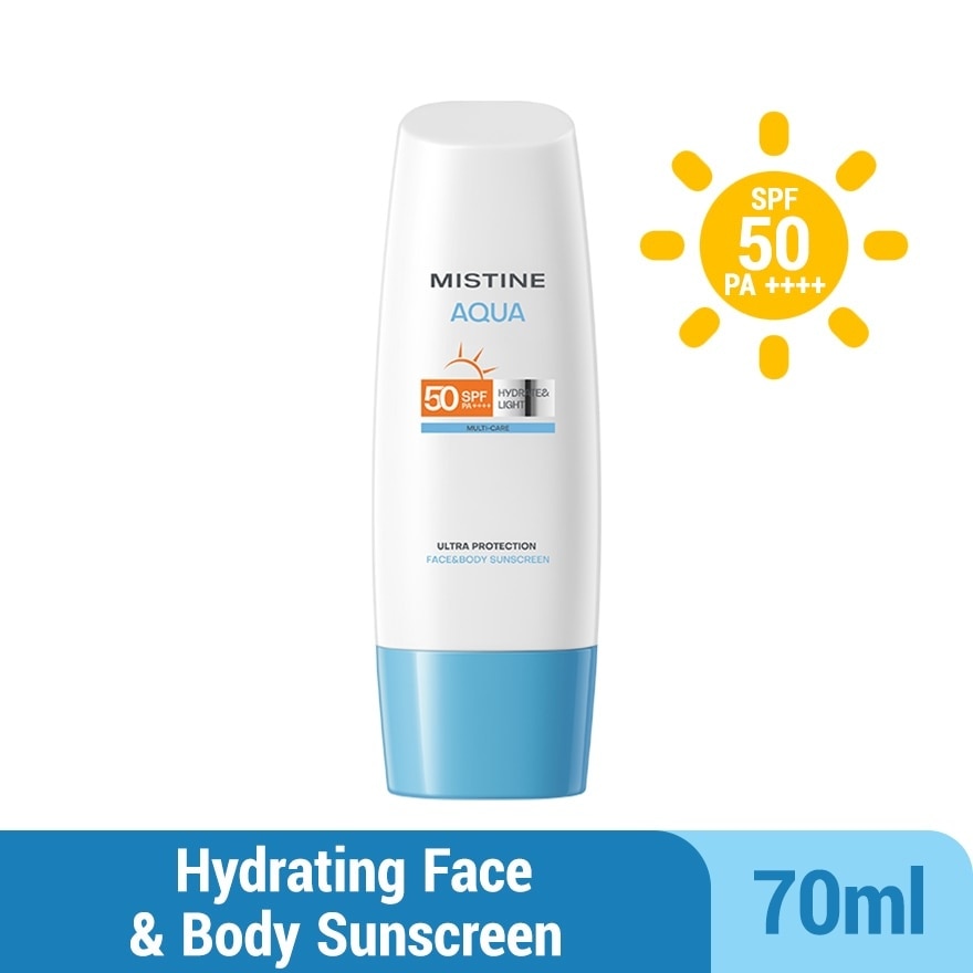 Aqua Multi-Care Hydrate & Light Ultra Protection Face & Body Sunscreen SPF50 PA++++ 70ml