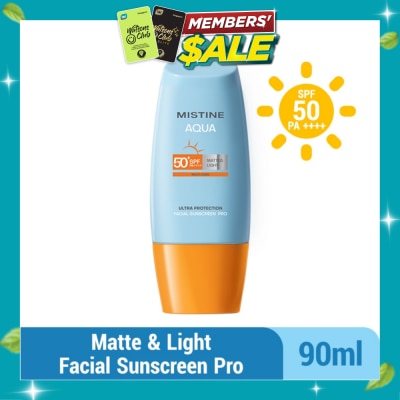 MISTINE Aqua Multi Care Matte & Light Ultra Protection Facial Sunscreen Pro SPF50 PA++++ 90ml image