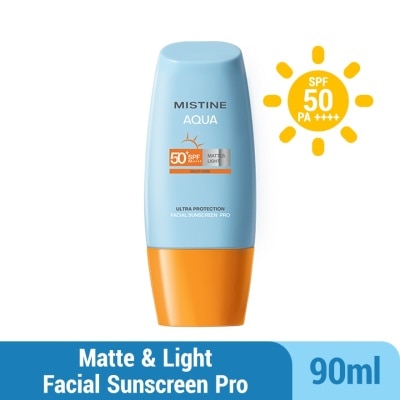 MISTINE Aqua Multi-Care Matte & Light Ultra Protection Facial Sunscreen Pro SPF50 PA++++ 90ml