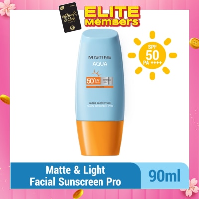 MISTINE Aqua Multi-Care Matte & Light Ultra Protection Facial Sunscreen Pro SPF50 PA++++ 90ml