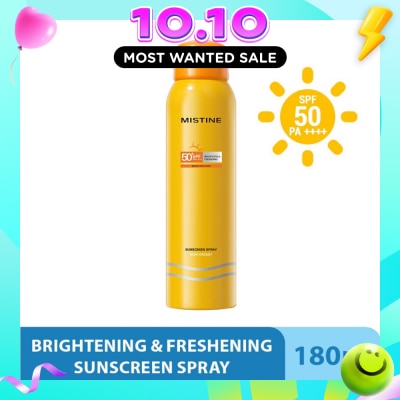 MISTINE Ultra Protection Brightening & Freshing Sunscreen Spray SPF50 PA++++ 180ml image