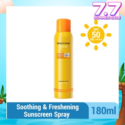 MISTINE Aqua Multi-Care Soothing & Freshening Delicate Mist Sunscreen Spray SPF50 PA++++ 180ml