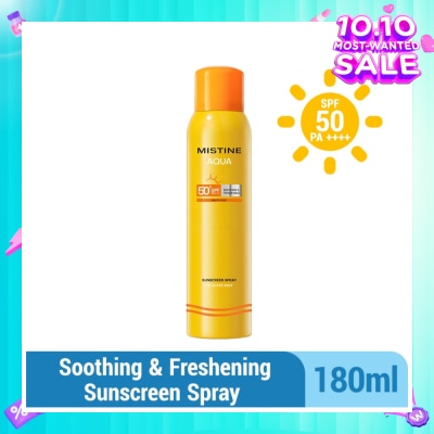 MISTINE Aqua Multi-Care Soothing & Freshening Delicate Mist Sunscreen Spray SPF50 PA++++ 180ml