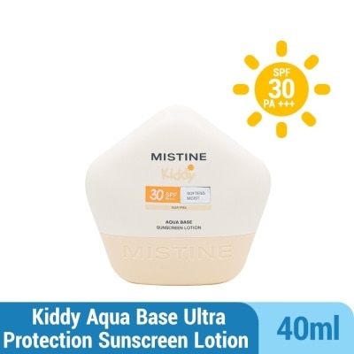 MISTINE Kiddy Soften & Moist Aqua Base Sunscreen Lotion SPF30 PA++++ (Tear-Free) 40ml