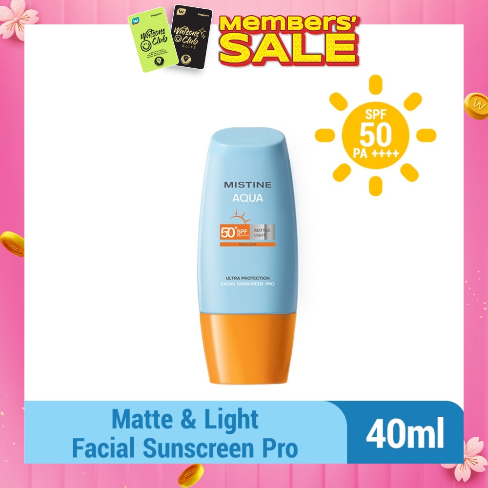 Aqua Multi-Care Matte & Light Ultra Protection Facial Sunscreen Pro SPF50 PA++++ 40ml