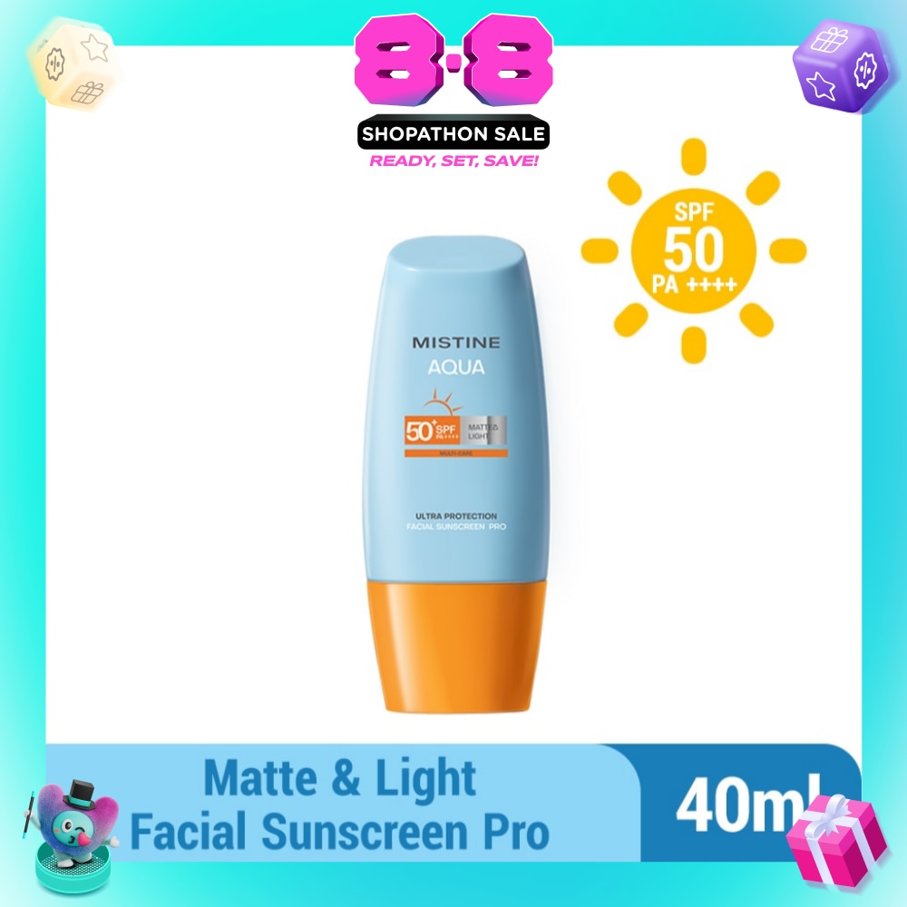 Aqua Multi-Care Matte & Light Ultra Protection Facial Sunscreen Pro SPF50 PA++++ 40ml (Expiry: May`2027)
